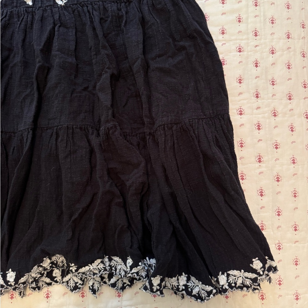 FREE PEOPLE Santiago Embroidered Mini Endless Summer Dress Size M - Picture 5 of 10